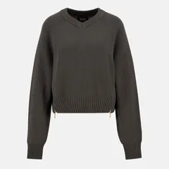 バブアー レディース アウター ニット・セーター Barbour International Atlanta Jumper Dusky Khaki カーキのサムネイル