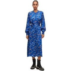 ALLSAINTS SKYEブルーベル シルク リネン ブレンド ワンピース - メルカリ