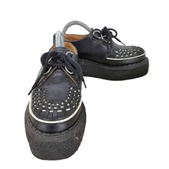 ジョージコックス GEORGE COX 3588/VIB GIBSON SKIPTON スキップトン ブラックホワイトインターレース Dカン ラバーソール シューズ レディース UK：3 のサムネイル