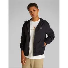 カルバンクライン メンズ アウター ジャケット・ブルゾン ナイロン Calvin Klein Jeans NYLON HOODED WINDBREAKER Ck Black ブラック