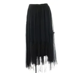 グレースクラス GRACE Class プリーツコンビチュールスカート ミモレ ロング 36 黒 ブラック 29421124 /HN
