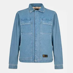 バンズ メンズ アウター ジャケット・ブルゾン デニム ジャケット Vans Mcavoy Denim Station Jacket Stonewa Unisex Adults StonewashBlのサムネイル