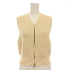 クラネ CLANE ZIP COMPACT KNIT VEST ニットベスト ジップアップ 1 アイボリー 16106-2222 /YM