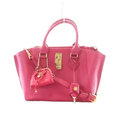 サマンサタバサ Samantha Thavasa ハンドバッグ ショルダー ピンク 2WAY ポーチ付 ゴールド金具 /RI ■OS