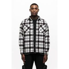 LYFT OVERSIZE FLANNEL SHIRT - BLACK - メルカリ