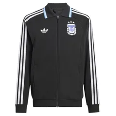 アディダス アルゼンチン代表 26 アウェイ アンセムジャケット KIDS  ジュニア サッカー レプリカウェア (BT991-JZ6286)、JZ6286(ブラック)