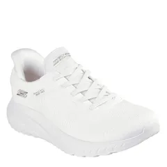 スケッチャーズ レディース シューズ スニーカー ニット Skechers Engineered Knit Bungee SlipIns Runners Womens White ホワイト
