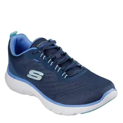 スケッチャーズ レディース シューズ スニーカー メッシュ レース Skechers Engineered Mesh LaceUp W AirCool LowTop Trainers Womens NavyBlue ネイビー