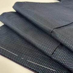 男性着物 お召 亀甲絣 粋 正絹 着物 MK-5525