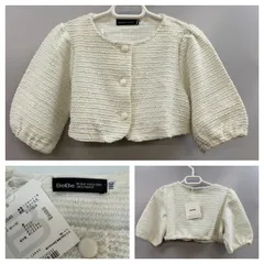 Bebe ラメニット ボレロカーディガン size110