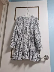 白黒ドットミニワンピース (55)