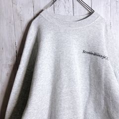 【入手困難】90s Vintage USA古着 FRUIT OF THE ROOM グレー ワンポイント スウェット トレーナー #h40