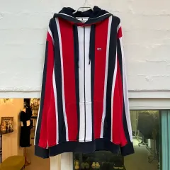 Tommy Jeans 垂直 ストライプ フーディー パーカー S
