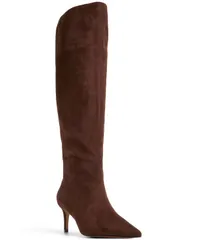 アルド レディース シューズ ブーツ・レインブーツ ALDO Womens Kaylynn Knee High Pointed Toe Boots Medium Brown Suede ブラウンのサムネイル
