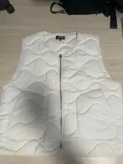 STUSSY キルティング ベスト 白 XL