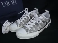 ■美品■ ChristianDior クリスチャンディオール オブリーク B23 リーグ ロートップスニーカー サイズ 40 靴 アイボリー系 HA0929のサムネイル
