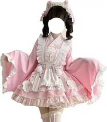 [ＸＨＳＵＫＡＤＯ] メイド服 ４点セット ワンピース レディース M--527923 B0DC6HDR7P