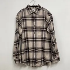 UNIQLO ユニクロ x Kinloch Anderson(キンロックアンダーソン) ブラウン CHECK フランネル シャツ M