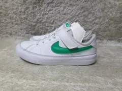 200 NIKE コートレガシー キッズ 子供靴 ジュニア 白 グリーン