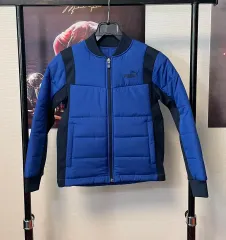 (送料無料) PUMA プーマ キッズ ブルー ブルゾン アウター