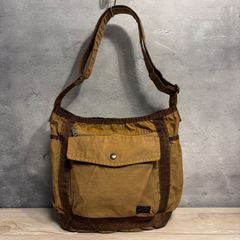 PORTERクラッグメッセンジャーバッグ ブラウン M正規品 美品 - メルカリ