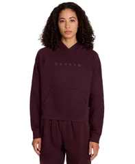 リーボック レディース アウター パーカー・スウェット パーカー Reebok Womens Kangaroo Pocket Hoodie Fudge