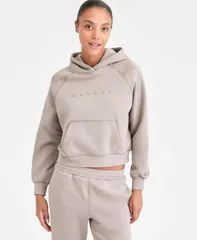 リーボック レディース アウター パーカー・スウェット パーカー Reebok Womens Kangaroo Pocket Hoodie Gritty Grey グレー