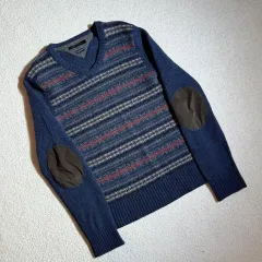 トミーヒルフィガー ヴィンテージ Vネック ネイビー ニット