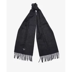 バブアー メンズ アクセサリー マフラー・ストール・スカーフ ウール Barbour Plain Lambswool Scarf Charcoal チャコール
