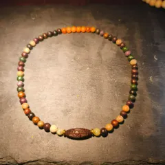 天然木 マルチカラーブレスレット｜開運｜厄除け｜調和バランス｜一点物｜男女兼用｜お守りアクセサリー