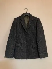 ウール チェック柄 ジャケット 55 着用画像 季節の変わり目 2-3月