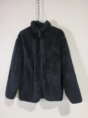 ユニクロ ネイビー フリース ジップアップジャケット