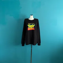 1019 【新品タグ付き】Disney トイストーリー スウェット 黒 Lサイズ ロゴ ブラック