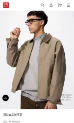 ユニクロ ジップアップショートブルゾン