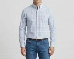 95 ラルフローレン ピンクポニー チェックシャツ