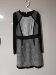 バイカラー 長袖 ミニ ONE PIECE 44サイズ オススメ