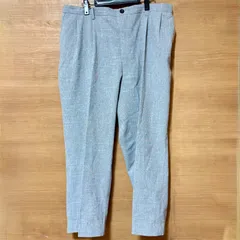 [33]  メンズ スラックス パンツ 3L W36 W38相当 ワイド ゆったり 大きいサイズ グレー 春夏 古着 人気 定番 ビッグシルエット ハイウエスト テーパード カジュアル フォーマル シンプル 無地 ビジネスにも◎