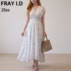 ☆未使用級✩ FRAY.IDホルターネックギャザーフラワーワンピース25SS 