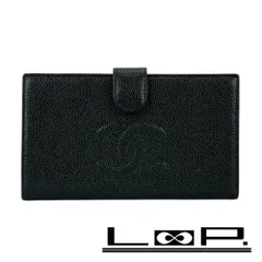 シャネル ■中古■ がま口 長財布 二つ折り ウォレット キャビアスキン ブラック 箱 【429828】5