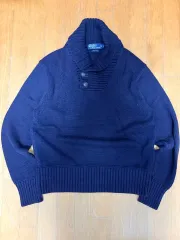 ポロ ラルフローレン クラシック ショールカラー ニット セーター L