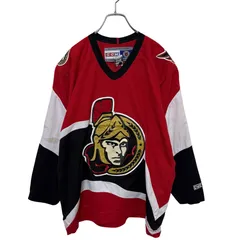 【CCM】 NHL MADE IN CANADA Ottawa Senators Hockey Shirts オタワセネターズ ゲームシャツ S-4701
