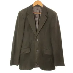 ハケット HACKETT ロンドン テーラードジャケット ブレザー シングル 2B ピーチスキン 総裏地 36R/46R M相当 茶 ブラウン /Xのサムネイル