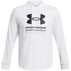アンダーアーマー メンズ アウター パーカー・スウェット パイル グラフィック Under Armour Rival Terry Graphic Hood White ホワイト