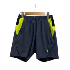 ザノースフェイス THE NORTH FACE GTD 3POCKET SHORT ショートパンツ 総柄 ウエストゴム NB91778 S 紺 ネイビー 黒 ブラック ライムグリーン