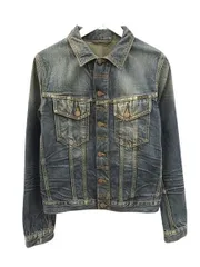 ヌーディージーンズ nudie jeans デニムジャケット Gジャン ジージャン M インディゴブルー USED加工 アウターのサムネイル