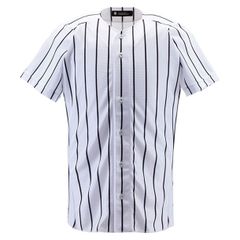 デサント DESCENTE ユニフォームシャツ フルオープンシャツ(ワイドストライプ) 野球 ソフトユニフォーム シャツ・M (DB6000-SWBK)、選択