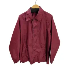 スポーツマスター SPORTSMASTER 80-90S USA製 三角タグ ナイロン コーチ ジャケット ボルドー メンズ import：M 