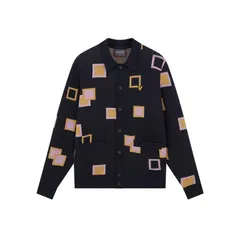 ライルアンドスコット メンズ アウター ニット・セーター ニット Lyle and Scott Lyle Square Knit Car Sn99 Dark Navy ネイビーのサムネイル