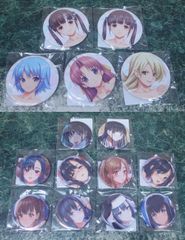 キャラクターグッズ　缶バッジ 15個セット abgrundくじ 白百合姉妹攻略 FANZAオンラインくじ 高嶺翼 くりーむがろん オンラインくじ 萌えゲーアワード ニューブランド賞 金賞受賞 トロピカルKISSくじ