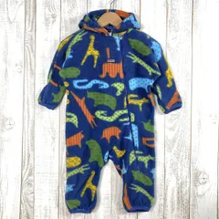 ✉️Baby's 24M ネイビー系 Patagonia ( パタゴニア ) ベビー シンチラ バンティング Baby Synchilla Bunting フリース カバーオール ロンパース おくるみ アニマル柄 60118 Internation